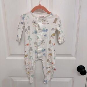 Magnetic Me Organic Cotton Footie 6-9M Unisex